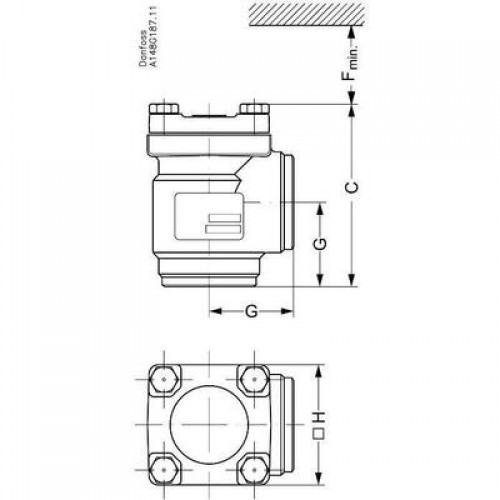 DANFOSS 148B5837 — Клапан обратный CHV-X 65 A 