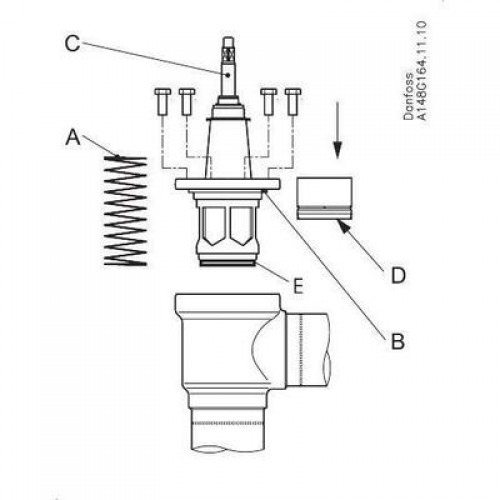 DANFOSS 148B5902 — Клапан обратный с запорной функцией SCA-X 80 