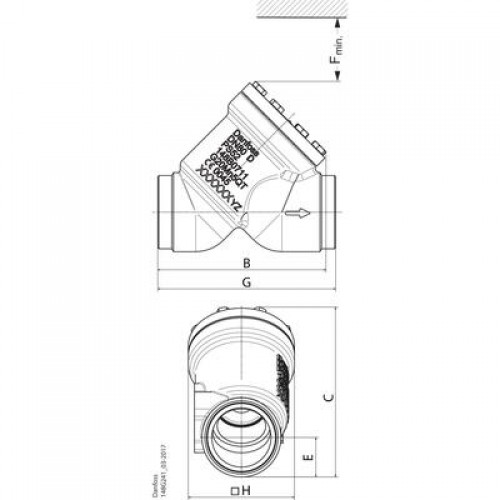 DANFOSS 148B6597 — Клапан обратный CHV-X 100 D STR 