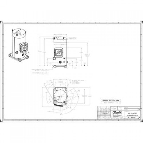 DANFOSS  SM160-4CBI Спиральный компрессор 