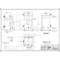 DANFOSS SY240A4PBI Компрессор спиральный SY240A4PBI